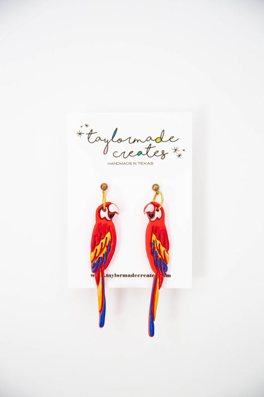 Parrot Dangle Earrings - XL