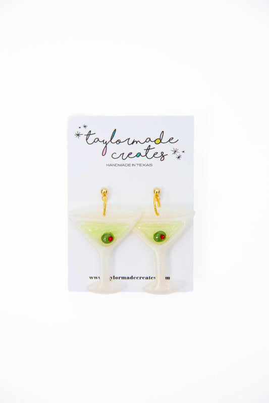 Dirty Martini Earrings - Large