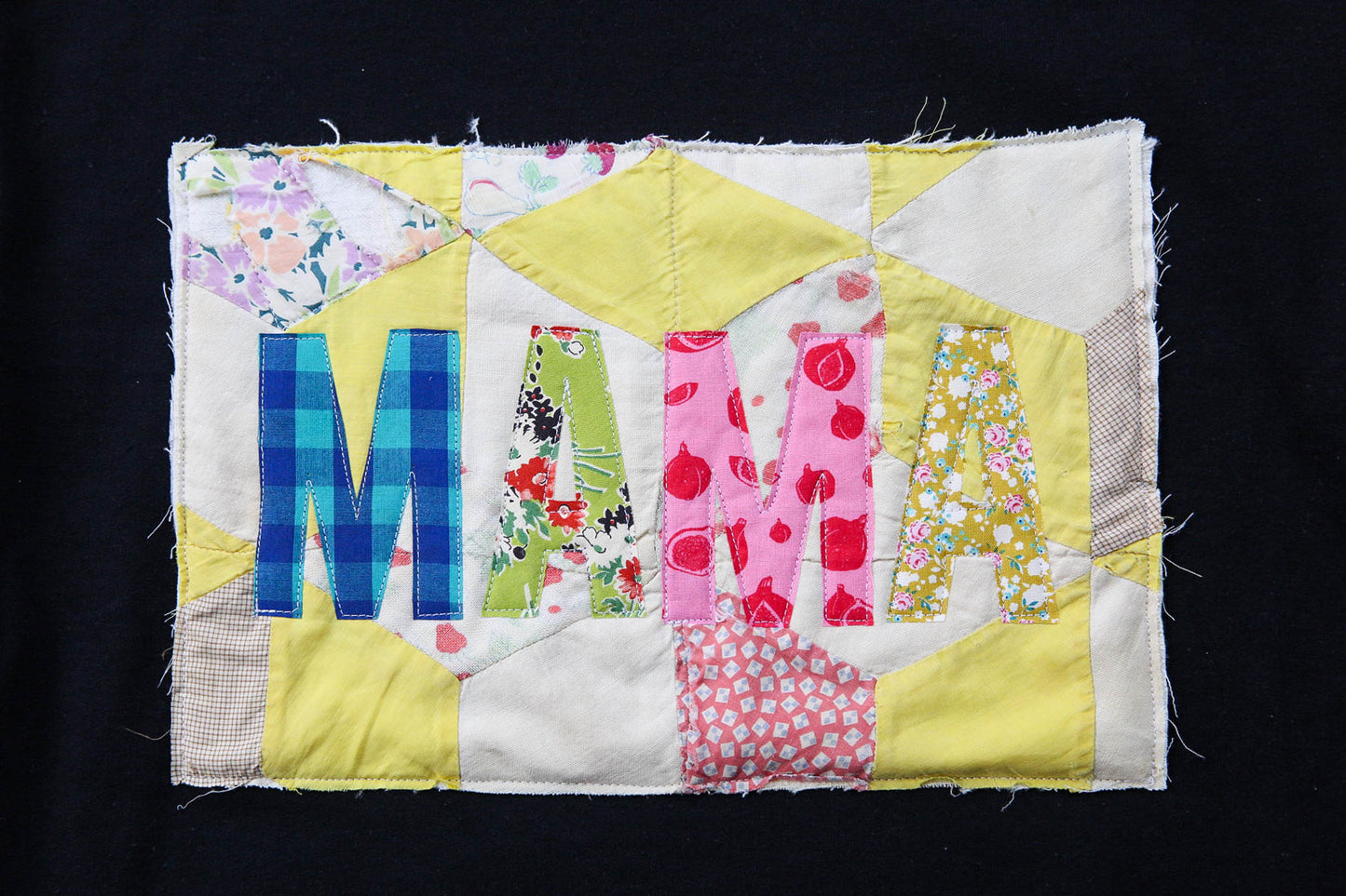 Mama Quilted Sweatshirt  - Size Small