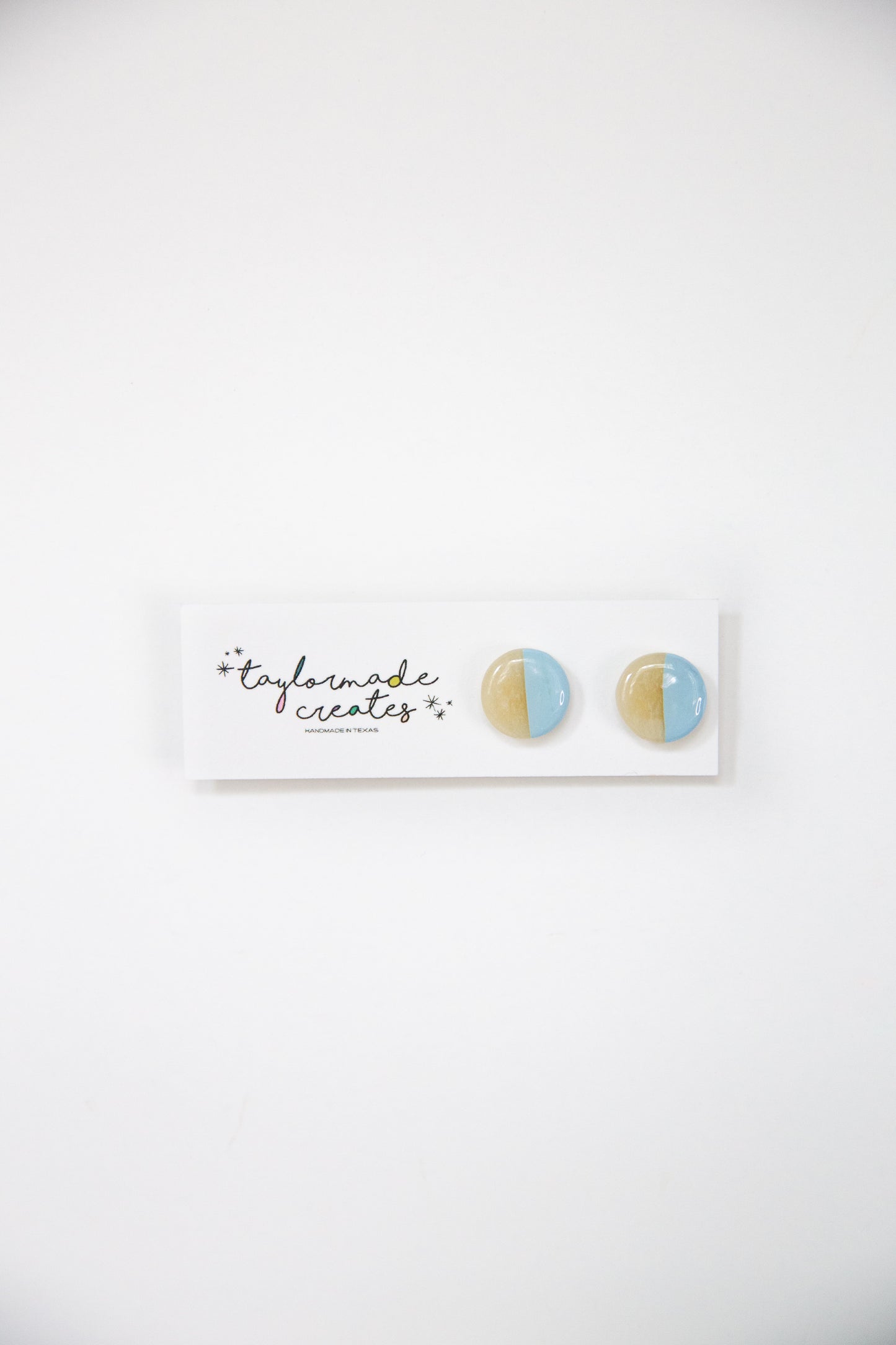 Translucent & Baby Blue Studs