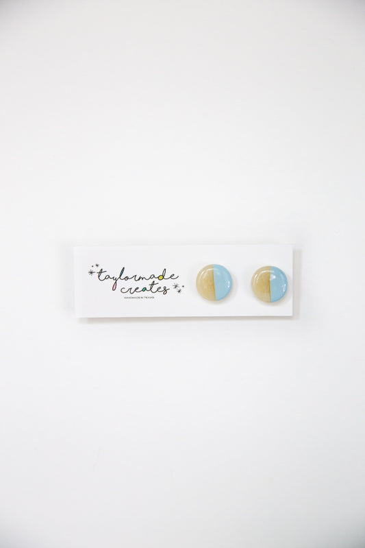 Translucent & Baby Blue Studs