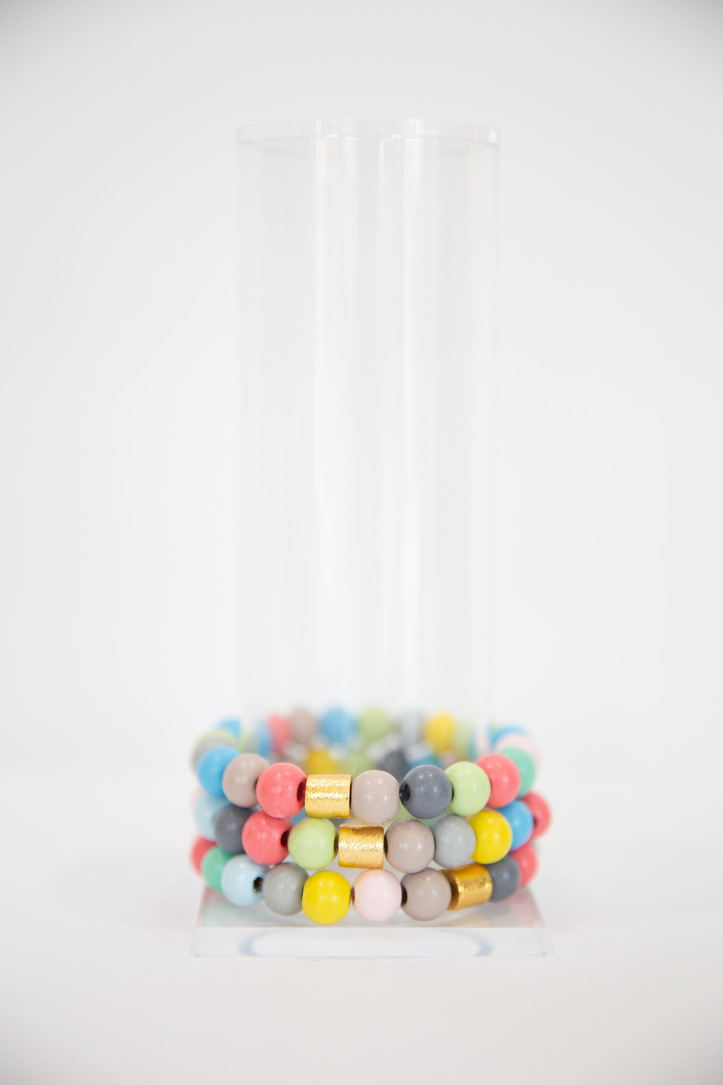 Funtime Colorful Wooden Bead Bracelet