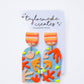 Blue Coral Reef Earrings - XL