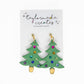 Bejeweled Christmas Tree Earrings