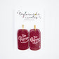 Dr Pepper Earrings