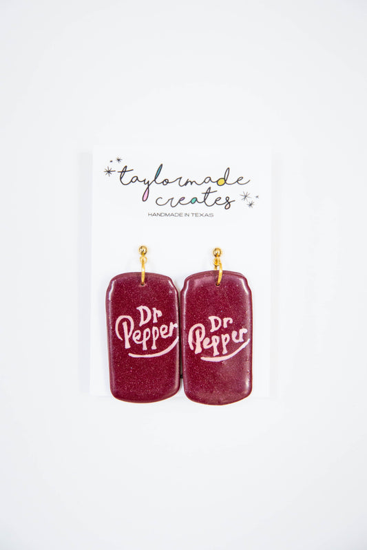 Dr Pepper Earrings