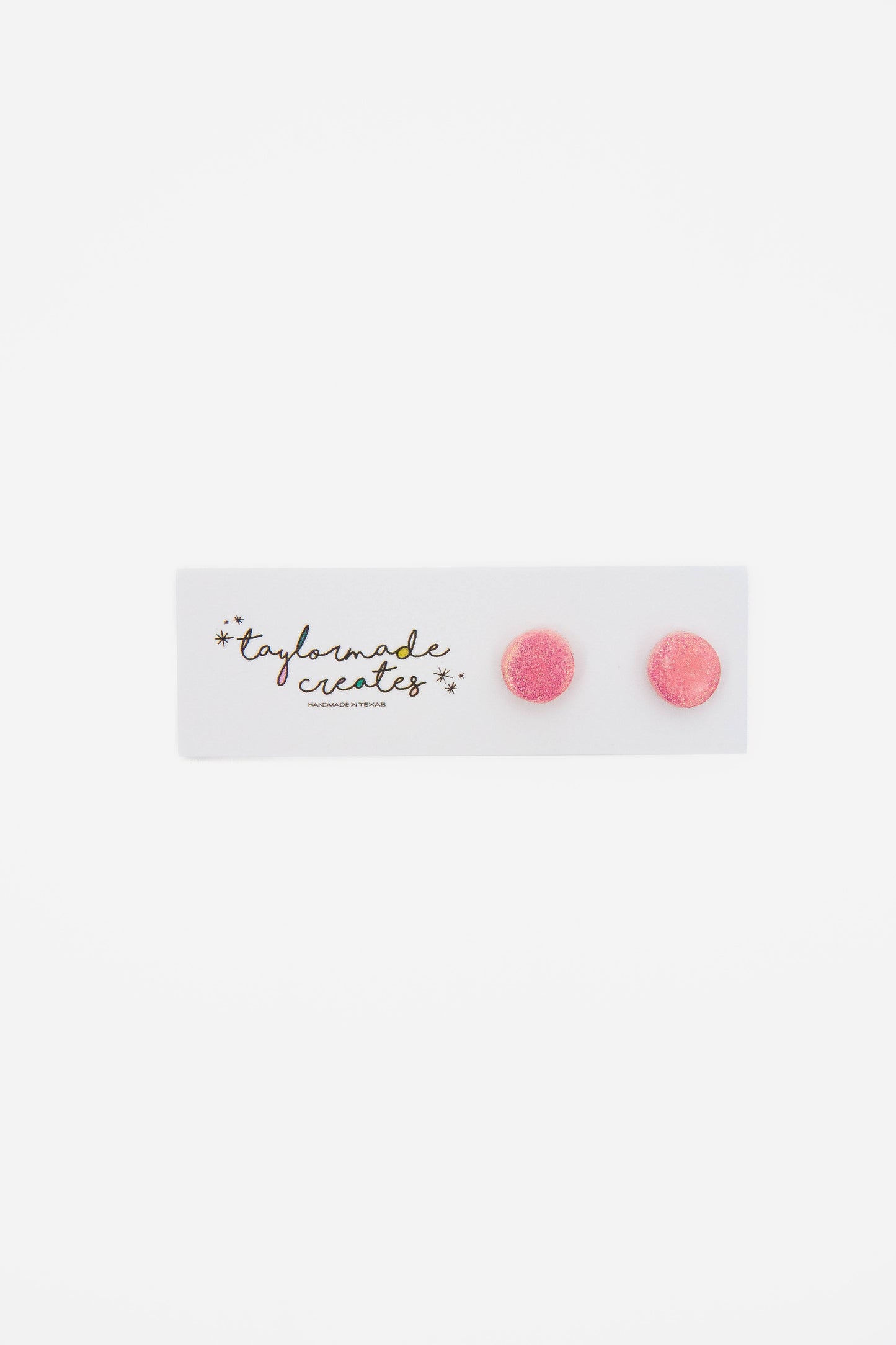 Iridescent Pink Tiny Dot Stud