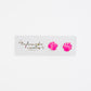Hot Pink Shell Stud