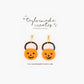 Halloween Pumpkin Bucket Earrings - Medium