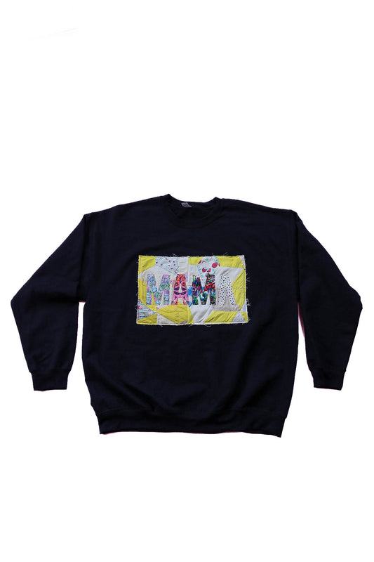 Mama Quilted Sweatshirt  - Size XL