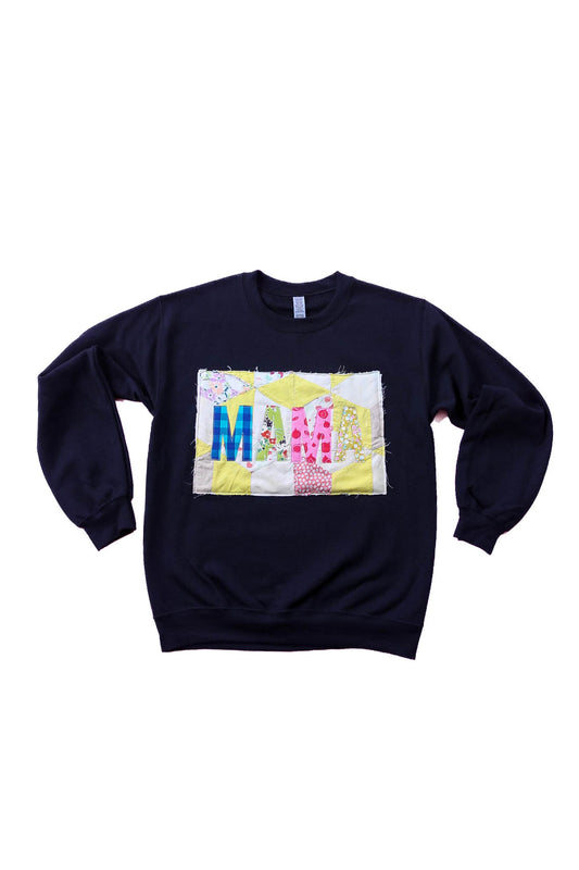 Mama Quilted Sweatshirt  - Size Small